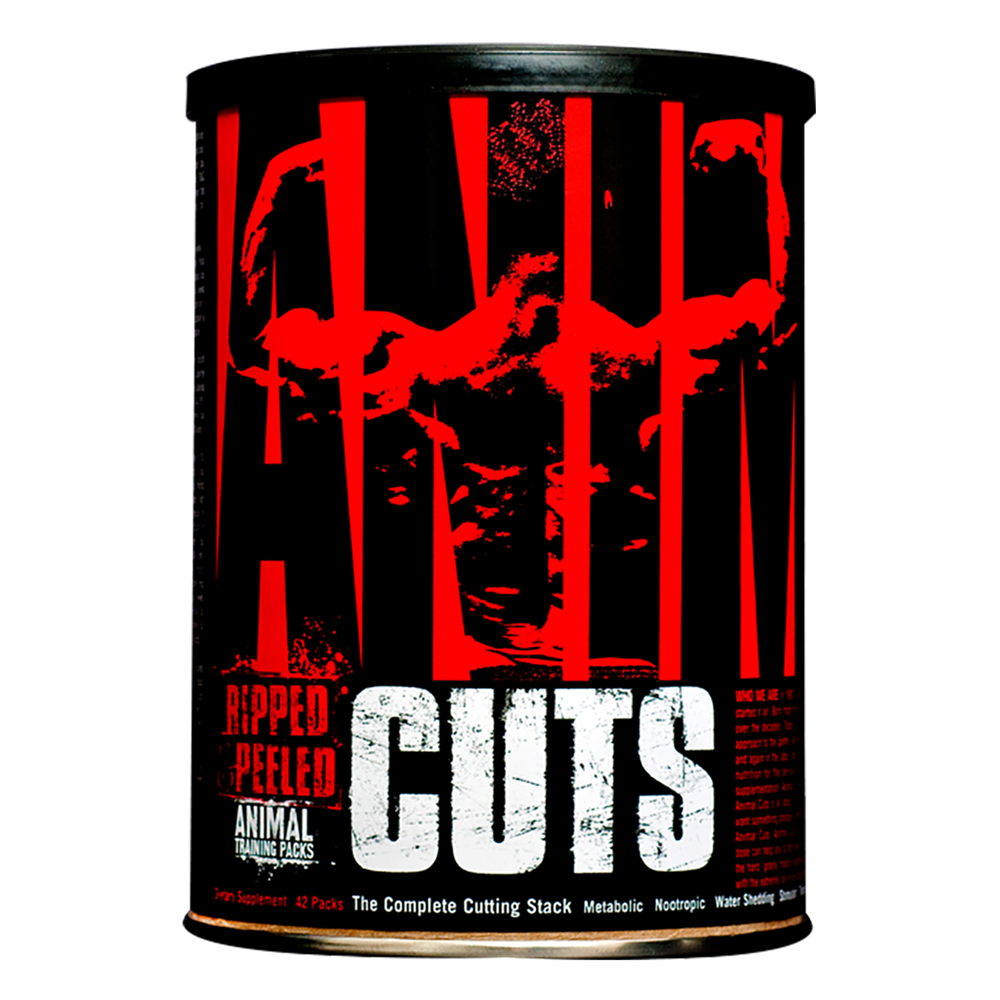 Animal Cuts – All-in-one Complete Fat Burner Supplement with Thermogenic and Metabolism Support - Energy Booster, Raspberry Ketones and Thyroid Complex – 42 Packs