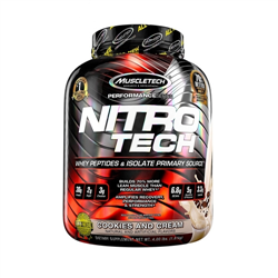 Muscletech, Nitro Tech, Whey Isolate + Lean Musclebuilder, 3.97 lb (1.80 kg) Milk Chocolate - Naturally Flavored