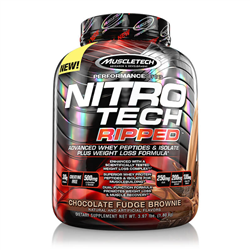 Muscletech, Nitro Tech, Ripped, Ultimate Protein + Weight Loss Formula, 4 lb (1.81 kg)