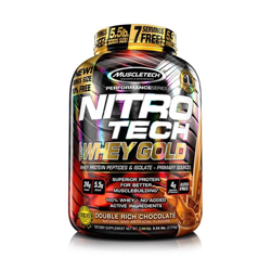 Muscletech, Nitro Tech, 100% Whey Gold, 5.53 lb (2.51 kg) Strawberry